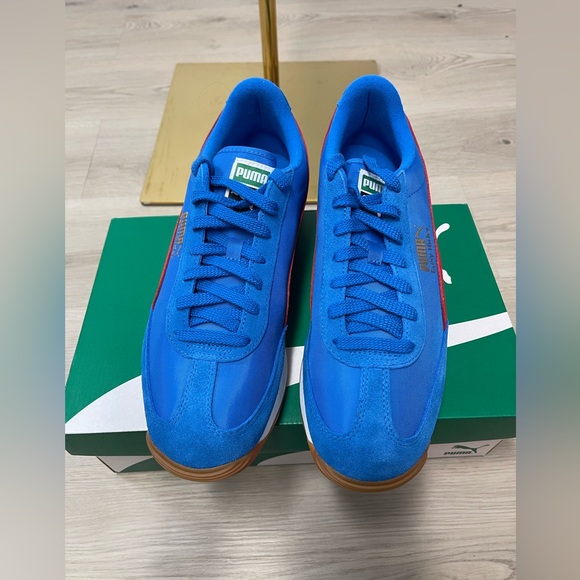 NWB Men’s Pums Easy Rider Vintage in Blue and Red size 10.5 - Picture 3 of 10